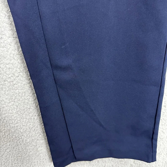 Lavish Alice pants womens 12 blue wide leg trousers cropped office high rise - Picture 4 of 8